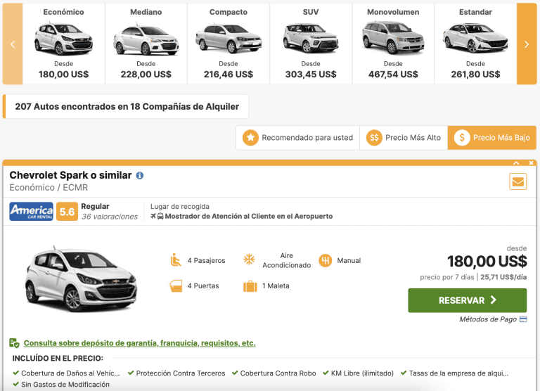 Alquiler de autos en el aeropuerto de Ciudad de México